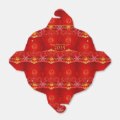 Chinees aangepaste Nieuwjaar Rode knoop Take-out F Bedankdoosjes (Uitgevouwen)