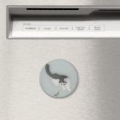 Chinees Afbeelding van kat van zijde Magneet (Insitu (Vaatwasser))