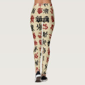 Chinees alfabet leggings (Achterkant)