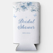 Chinees Blauw Bloemen Modern Vrijgezellenfeest Cus (Achterkant)