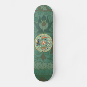 Chinees Blauw Groene Cirkel Skateboard