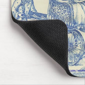 Chinees Blauw Toile Muismat (Hoek)