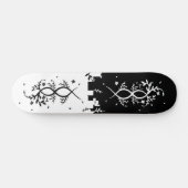 Chinees bloemontwerp skateboard (Horizontaal)