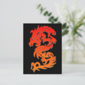 Chinees Briefkaart voor drakenvuur (Staand voorkant)
