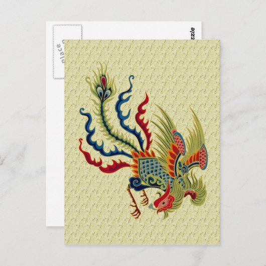 Chinees Briefkaart voor kunstontwerp (Voorkant / Achterkant)