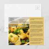 Chinees Briefkaart voor microgolfgekookte vis (Voorkant / Achterkant)