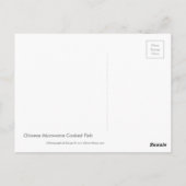 Chinees Briefkaart voor microgolfgekookte vis (Achterkant)