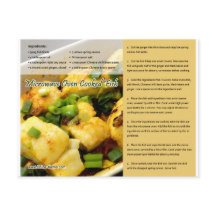 Chinees Briefkaart voor microgolfgekookte vis