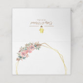 Chinees bruiloft met bloem (Buitenkant ongevouwen)