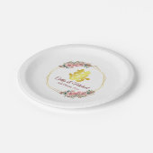 Chinees bruiloft met bloem papieren bordje (Gekanteld)