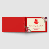 Chinees bruiloft rode tuinen floreel dubbel geluk gastenboek (Volledig)