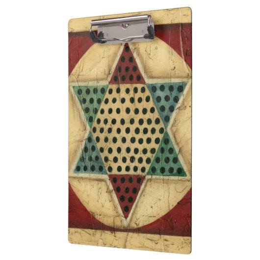  Chinees checkboard van Ethan Harper Klembord (Links)