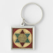 Chinees checkboard van Ethan Harper Sleutelhanger (Voorkant)
