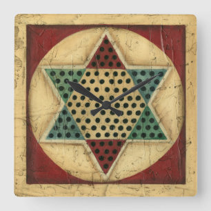  Chinees checkboard van Ethan Harper Vierkante Klok