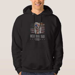 Chinees Crested Beste Hond Papa Ooit Retro USA Ame Hoodie