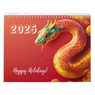 Chinees dierenriemsymbool Nieuwjaar 2025 Slang Azi Kalender