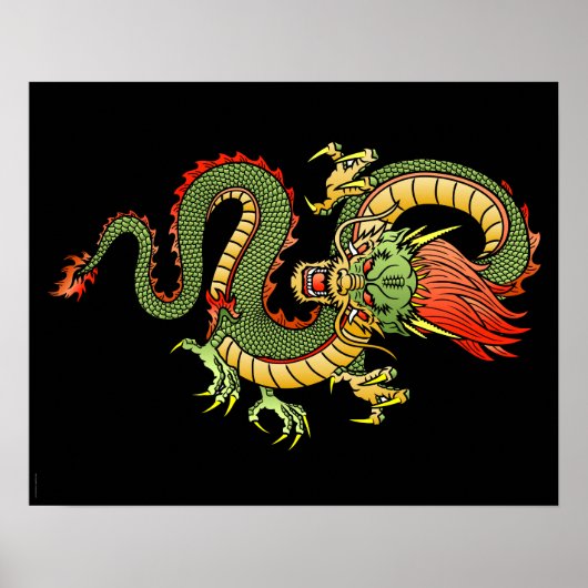 Chinees Dragon 09 Poster (Voorkant)