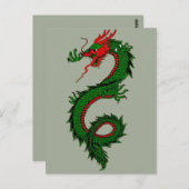 chinees dragon briefkaart (Voorkant / Achterkant)
