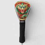 Chinees Dragon Golf Head Hoesje Golfheadcover (Voorkant)