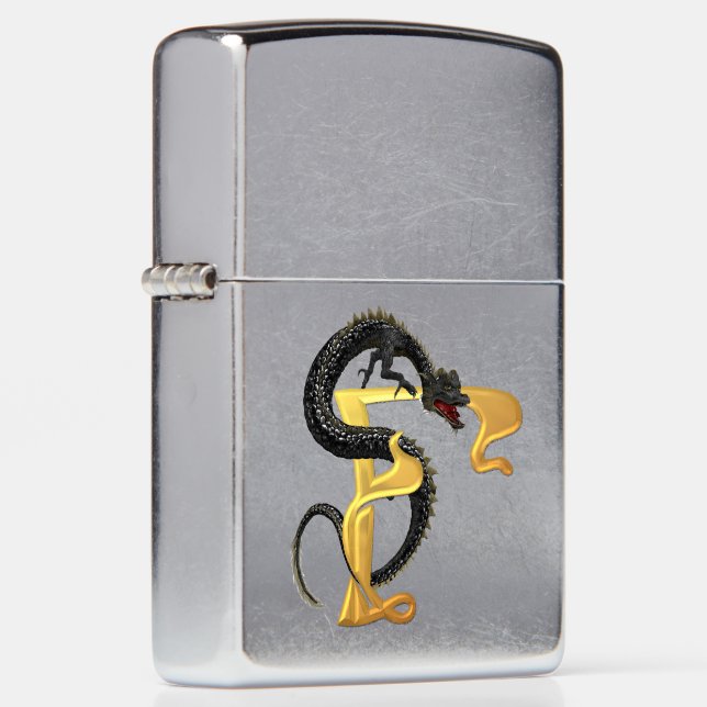 Chinees dragon Monogram F (Rechts)