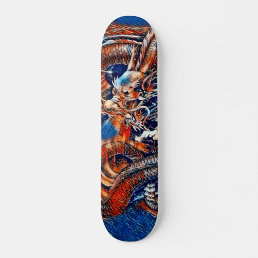 Chinees Dragon Rain Element Custom Pro Park Deck Skateboard (Voorkant)