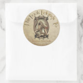 Chinees Drakenboekje Ronde Sticker (Tas)