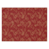 Chinees Drakengoud en Donkerrood Tafelkleed (Voorkant (Horizontaal))