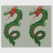 Chinees drakenpapier cadeaupapier (Vlak)