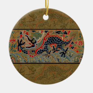 Chinees drakensymbool Antiek Aziatisch Keramisch Ornament