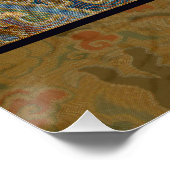 Chinees drakensymbool Antiek Aziatisch Perfect Poster (Hoek)