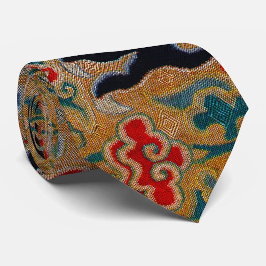 Chinees drakensymbool Antiek Aziatisch Stropdas (Opgerold)