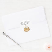 Chinees dumpling gebedskaarsetiket ronde sticker (Envelop)