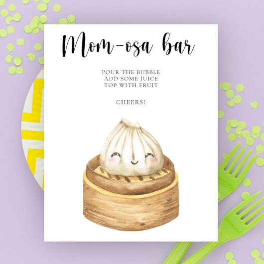 Chinees dumpling - Momosa bar Poster