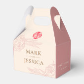 Chinees elastisch dubbeldeksdennenhuwelijk bedankdoosjes (Voorkant Zijde)