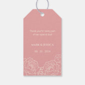 Chinees Elegant Dubbel Geluk Bruiloft Label Cadeaulabel (Achterkant)