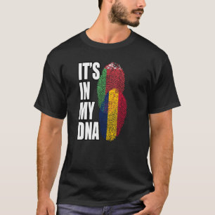 Chinees en Wit-Russisch Mix DNA-vlaggenerfgoed T-shirt