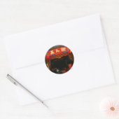 Chinees esthetische ronde Stickers (Envelop)