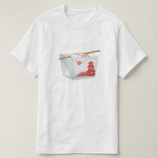 Chinees eten uit shirt (Design voorkant)
