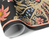 Chinees flauwekpatroon met mooie vogels cadeaupapier (Rol Hoek)