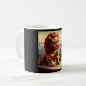 Chinees foo lion (13) koffiemok (Voorkant links)