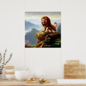 Chinees foo lion (1) poster (Keuken)