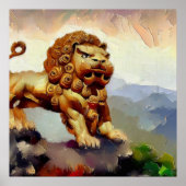 Chinees foo lion (20) poster (Voorkant)