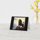 Chinees foo lion (28) kaart (Gele Bloem)