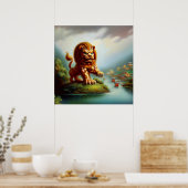 Chinees foo lion (35) poster (Keuken)