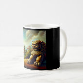 Chinees foo lion (4) koffiemok (Voorkant rechts)