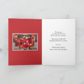 Chinees Happy New Year Photo Good Fortune Greing Feestdagen Kaart (Binnen)