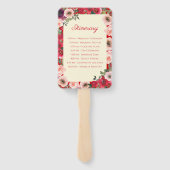 Chinees huwelijkstuin dubbel geluksprogramma handwaaier (Achterkant)