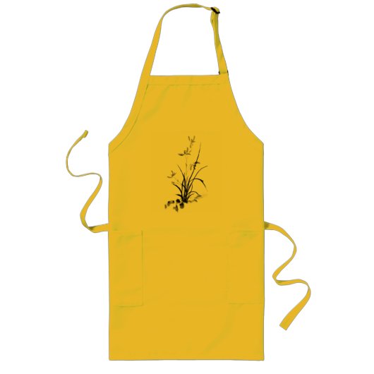 Chinees Iris - bw Lang Schort (Voorkant)