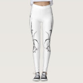 Chinees Iris - bw Leggings (Voorkant)