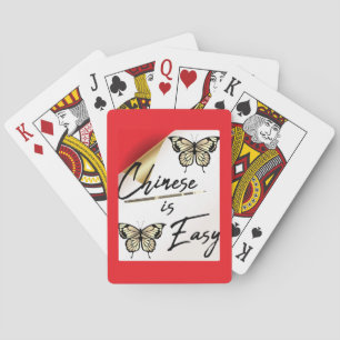 Chinees is makkelijk spelkaarten pokerkaarten